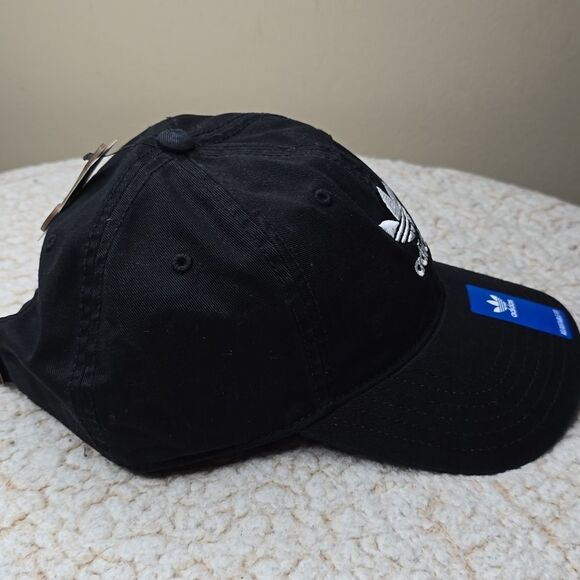 NWT Adidas Relaxed Strap-Back Hat Black OS - Picture 2 of 7